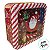 Lata de Natal de Metal com Visor - Vermelha - Noel com Doce e Presente - 15x15x6cm - 1 unidade - Rizzo - Imagem 4