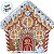 Lata de Natal de Metal - Casa de Doces Confeitada - 13,5x13,5x6cm - 1 unidade - Rizzo - Imagem 3