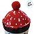 Lata de Metal de Natal Redonda - Boneco de Neve com Gorro e Pompom - 9x15x9cm - 1 unidade - Rizzo - Imagem 3
