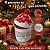 Lata de Metal de Natal Redonda - Papai Noel com Gorro e Pompom - 9x15x9cm - 1 unidade - Rizzo - Imagem 2
