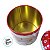 Lata de Metal de Natal Redonda - Papai Noel com Gorro e Pompom - 9x15x9cm - 1 unidade - Rizzo - Imagem 5