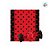 Papel Trufa 14,5x15,5cm - Poa Preto/Vermelho - 100 unidades - Cromus - Rizzo - Imagem 3