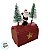 Enfeite Decorativo De Natal - Mini Caixa de Correio Rena com Árvores - Vermelho - 5,5x9x13cm - 1 unidade - Rizzo - Imagem 3