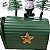 Enfeite Decorativo De Natal - Mini Caixa de Correio Rena com Árvores - Verde - 5,5x9x13cm - 1 unidade - Rizzo - Imagem 4
