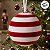 Bola de Natal - Veludo Vermelho e Branco - 12cm - 1 unidade - Rizzo - Imagem 5