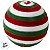 Bola de Natal - Veludo Verde, Branca e Vermelho - 15cm - 1 unidade - Rizzo - Imagem 3