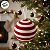 Bola de Natal - Veludo Vermelho e Branco - 15cm - 1 unidade - Rizzo - Imagem 5