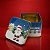 Lata de Metal de Natal - Feliz Natal - Branco e Azul - 8x8x6,3cm - 1 unidade - Rizzo - Imagem 1