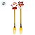 Kit Garfos Para Sobremesa de Natal - Papai Noel e Rena de Natal - 17cm - 2 unidades - Rizzo - Imagem 2