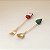Kit Colher e Garfo para Sobremesa de Natal - Papai Noel e Árvore - 17cm - 2 unidades - Rizzo - Imagem 1