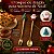 Kit Colher e Garfo para Sobremesa de Natal - Papai Noel e Árvore - 17cm - 2 unidades - Rizzo - Imagem 2