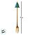 Kit Colher e Garfo para Sobremesa de Natal - Papai Noel e Árvore - 17cm - 2 unidades - Rizzo - Imagem 4