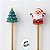 Kit Colher e Garfo para Sobremesa de Natal - Papai Noel e Árvore - 17cm - 2 unidades - Rizzo - Imagem 5