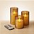 Kit Velas Eletrônicas de Led com Controle Remoto - Castanho - 3 unidades - Rizzo - Imagem 1