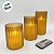 Kit Velas Eletrônicas de Led com Controle Remoto - Castanho - 3 unidades - Rizzo - Imagem 4