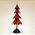 Árvore de Natal de Ferro - Vermelha  - 26x65x26cm - 1 unidade - Rizzo - Imagem 1