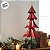 Árvore de Natal de Ferro - Vermelha  - 26x65x26cm - 1 unidade - Rizzo - Imagem 7