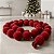 Cordão Maxi Bolas de Natal 6cm - Veludo Vermelho - 185cm - 1 unidade - Rizzo - Imagem 1