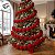 Cordão Maxi Bolas de Natal 18cm - Veludo Vermelho - 170cm - 1 unidade - Rizzo - Imagem 5