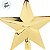 Topo Estrela Para Árvore de Natal - Ouro - 20x21cm - 1 unidade - Cromus - Rizzo - Imagem 3