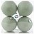 Bola de Natal - Texturizada - Verde Militar - 10cm - 4 unidades - Cromus - Rizzo - Imagem 3