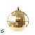 Bola de Natal - Ouro - Glitter, Texturizada e Espelhada - 10cm - 4 unidades - Cromus - Rizzo - Imagem 5