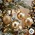 Bola de Natal - Ouro - Glitter, Texturizada e Espelhada - 10cm - 4 unidades - Cromus - Rizzo - Imagem 6