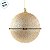 Bola de Natal - Ouro - Glitter, Texturizada e Espelhada - 8cm - 6 unidades - Cromus - Rizzo - Imagem 5