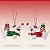 Enfeite de Pendurar de Natal - Cachorros - Verde e Vermelho - 10,5x7,5x0,5cm - 2 unidades - Cromus - Rizzo - Imagem 1