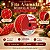Fita Aramada Decorativa de Natal - Losango - Vermelho, Branco e Ouro -  6,3cmx4,57m - 1 unidade - Cromus - Rizzo - Imagem 2
