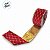 Fita Aramada Decorativa de Natal - Losango - Vermelho, Branco e Ouro -  6,3cmx4,57m - 1 unidade - Cromus - Rizzo - Imagem 4