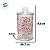 Pote de Vidro Hermético de Natal - Doce Candy Cane - 630ml - 1 unidade - Rizzo - Imagem 4