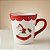 Caneca de Natal - Cavalo - Vermelho e Branco - 14,5x11,5x10,5cm - 1 unidade - Cromus - Rizzo - Imagem 1