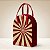 Bolsa de Natal com Fecho - Espiral Vermelho e Ouro - 24x33x11cm - 1 unidade - Cromus - Rizzo - Imagem 1