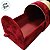 Caixa Gaveta de Natal - Vermelho Veludo e Ouro - 27,5x10x11cm - 1 unidade - Cromus - Rizzo - Imagem 4