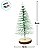 Mini Árvores Pinheiros de Natal Decorativas - Verde - 4x8x4cm - 6 unidades - Cromus - Rizzo - Imagem 5
