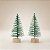 Mini Árvores Pinheiros de Natal Decorativas - Verde - 4,5x10x4,5cm - 2 unidades - Cromus - Rizzo - Imagem 1