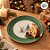 Prato de Natal com Rena e Pinheiro - Verde - 25cm - 1 unidade - Cromus - Rizzo - Imagem 5