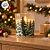 Porta Velas de Vidro de Natal - Pinheiros -  Verde e Branco - 330ml - 1 unidade - Cromus - Rizzo - Imagem 5