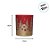 Porta Velas de Vidro de Natal - Pinheiros e Casas - Vermelho e Ouro - 160ml - 1 unidade - Cromus - Rizzo - Imagem 6