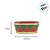 Cachepot de Metal - Geometric - Vermelho, Verde e Ouro - 24,5x13x10cm - 1 unidade - Cromus - Rizzo - Imagem 4