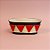 Cachepot de Metal - Geometric - Vermelho/Branco - 24,5x10x13cm - 1 unidade - Cromus - Rizzo - Imagem 1