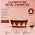 Cachepot de Metal - Geometric - Vermelho/Branco - 24,5x10x13cm - 1 unidade - Cromus - Rizzo - Imagem 2