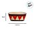 Cachepot de Metal - Geometric - Vermelho/Branco - 24,5x10x13cm - 1 unidade - Cromus - Rizzo - Imagem 5