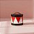 Cachepot de Metal com Alça e Tampa - Geometric - Vermelho/Branco - 14x13cm - 1 unidade - Cromus - Rizzo - Imagem 1
