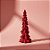 Árvore de Natal Decorativa em Resina - Flocado Bordô - 24cm - 1 unidade - Cromus - Rizzo - Imagem 1
