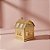Casinha Decorativa De Natal Com LED - Ouro - 25x19,5x19,5cm - 1 unidade - Cromus - Rizzo - Imagem 1