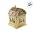 Casinha Decorativa De Natal Com LED - Ouro - 25x19,5x19,5cm - 1 unidade - Cromus - Rizzo - Imagem 3