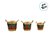 Cachepot com Alça Triagular Decorativo de Natal - Ouro, Vermelho e Verde - P/M/G - 3 unidades - Cromus - Rizzo - Imagem 3
