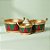 Cachepot Triagular Decorativo de Natal - Ouro, Vermelho e Verde - P/M/G - 3 unidades - Cromus - Rizzo - Imagem 1